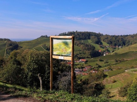 Kunsttafel "Blick ins Tal"