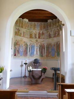 Altarraum der Kirche St. Wendelin