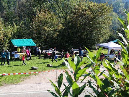 Verpflegungsstation am Steckermacherplatz "Kirchenchorgemeinschaft Ringelbach/Wolfhag"